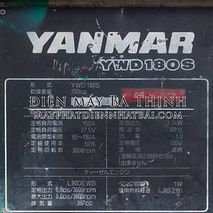 Máy phát điện Yanmar YDW180S tiết kiệm nhiên liệu